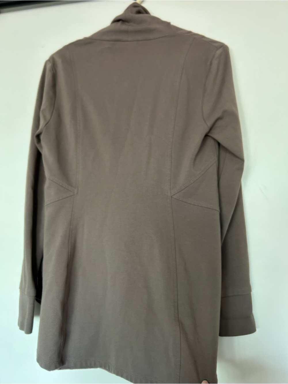 White House Black Market asymmetrical cowl-neck jacket sz 4 - Picture 11 of 15